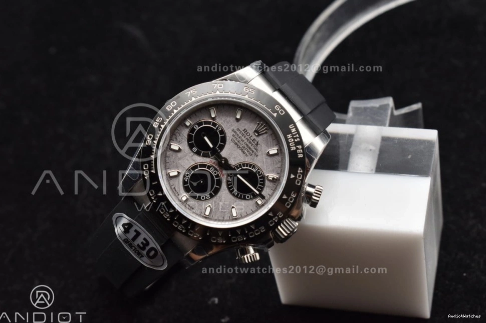 on Rubber 788 1:1 Edition Strap Gray Daytona Unisex Dial Oysterflex Best QF SA 116519 0515